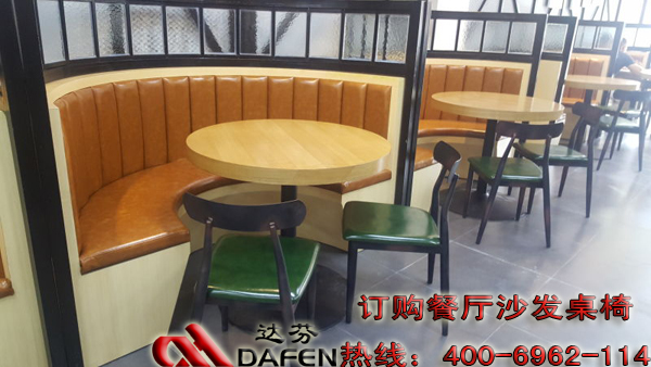 小米姑娘餐厅实木卡座沙发, 实木沙发, 实木卡座沙发定制 现场实物图