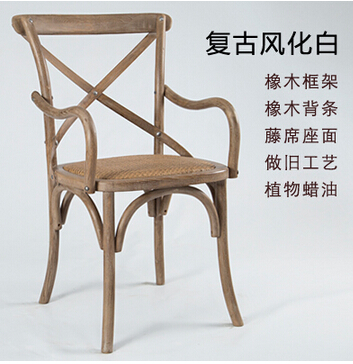 复古椅子,做旧实木椅子