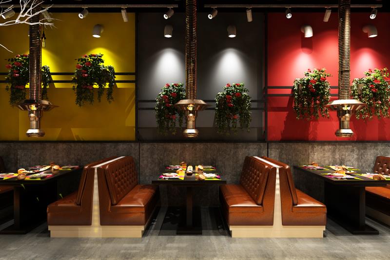 烤肉餐桌，餐桌椅